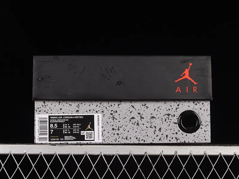 All categories Air Jordan Jordan series basketball shoes Air Jordan 4 X version Air Jordan 4 Retro "Seafoam" AJ4 Joe 4 white and green AQ9129-103